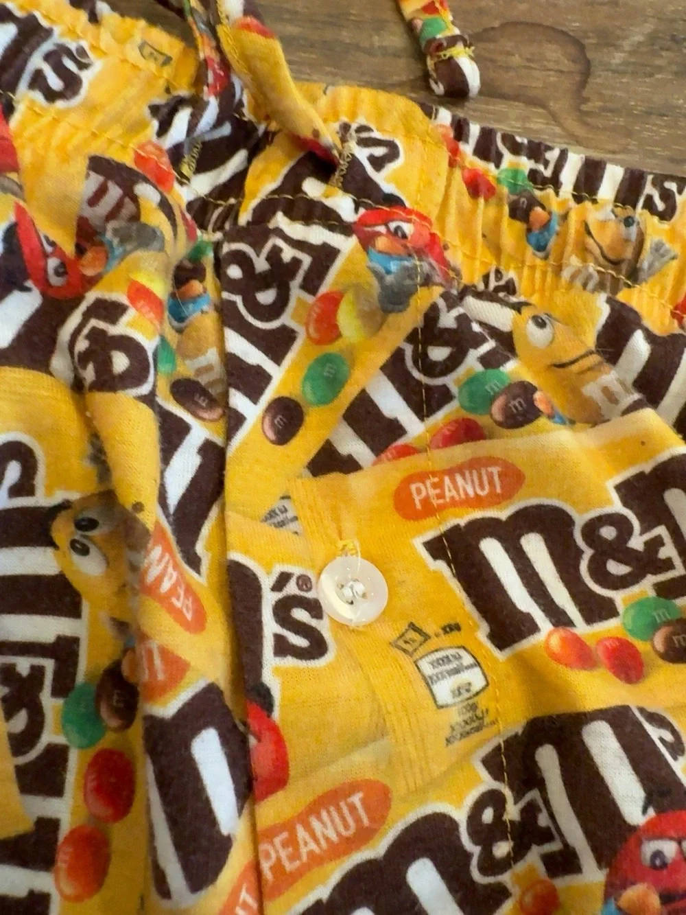 M&M’s Peanut Print Pajama Pants Lounge Sleep Pants Size Large EUC - Picture 10 of 10
